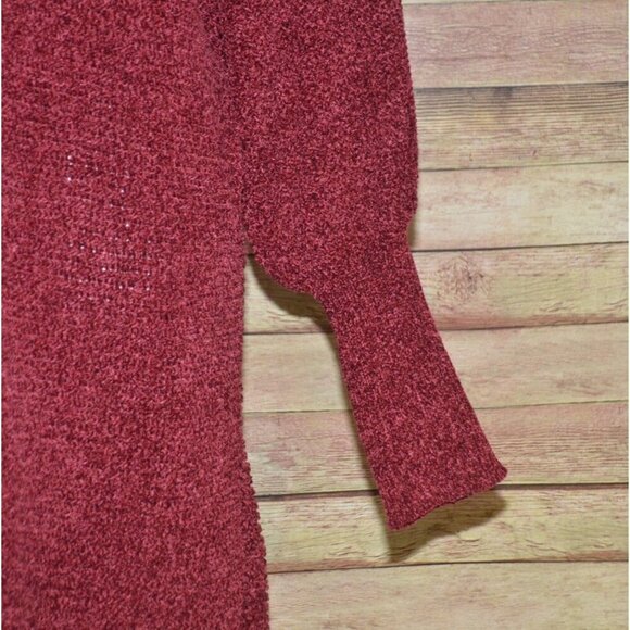 Rockin'C Chenille Long Line Sweater Ladies L Balloon Sleeve So SOFT Casual Warm - Picture 3 of 8